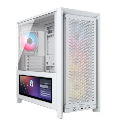 Corsair  FRAME 4000D LCD RS ARGB Premium White CC-9011327-WW (E-ATX ガラス ホワイト) 