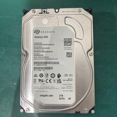 【浦添城間店(沖縄)】中古  Seagate ST2000DM008（3.5インチ HDD 2TB SATA） 3480040326 