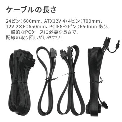 ドスパラセレクト  850W-GOLD-ATX31-BK (850W ブラック) 