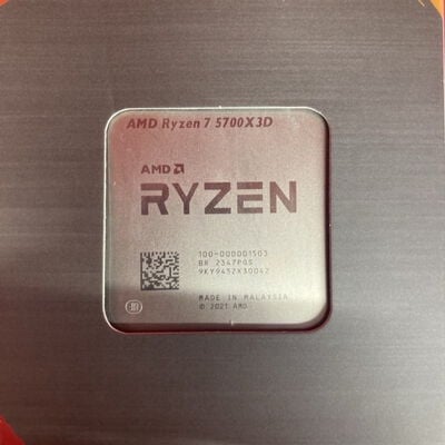 【千葉店】中古  AMD Ryzen 7 5700X3D (AM4/3.0/100M/C8/T16/105W) 169617 