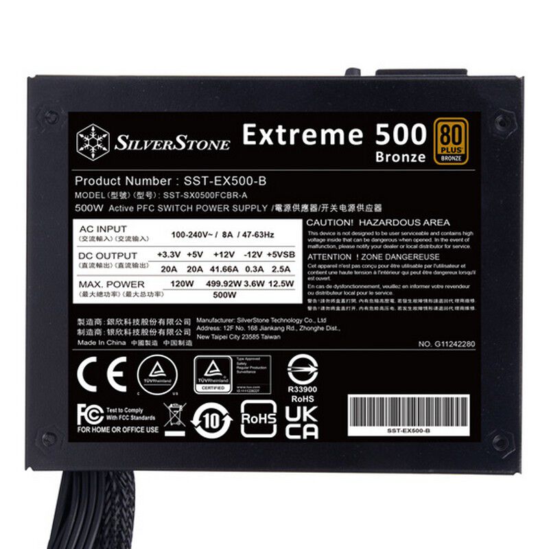 SilverStone Extreme 500 Bronze SST-EX500-B (SFX 500W) ｜ パソコン