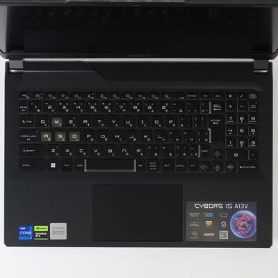 【通販センター】中古  MSI Cyborg 15 A13V Cyborg-15-A13VFK-4125JP(Intel Core i7 13620H/16GB DDR5 (PC5)/SSD1TB/なし/NVIDIA GeForce RTX 4060 8GB Laptop GPU/15.6/1920x1080/Wi-Fi/W11H64 MAR) 194459 