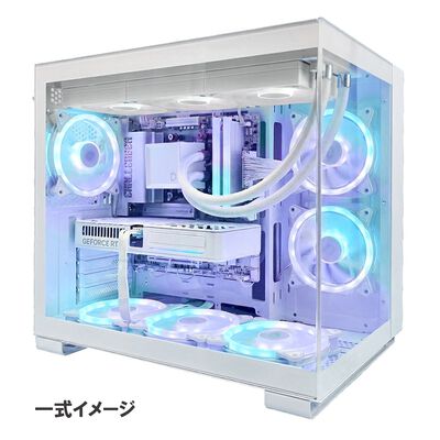 ドスパラセレクト  CC1-RGB-WH (ATX ガラス ホワイト) 