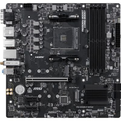 MSI  PRO B550M-P WIFI6E (B550 AM4 MicroATX) 