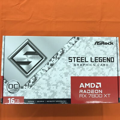 【なんば店】中古  ASRock RX7800XT SL 16GO RX7800XT Steel Legend OC (RX7800XT 16GB) 162734 