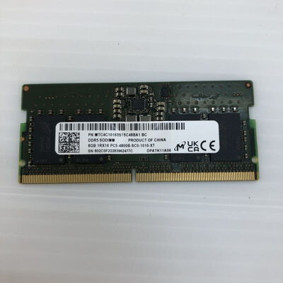 【徳島住吉店】中古  PC5-38400 8GB ノート用(DDR5-4800) 158768 