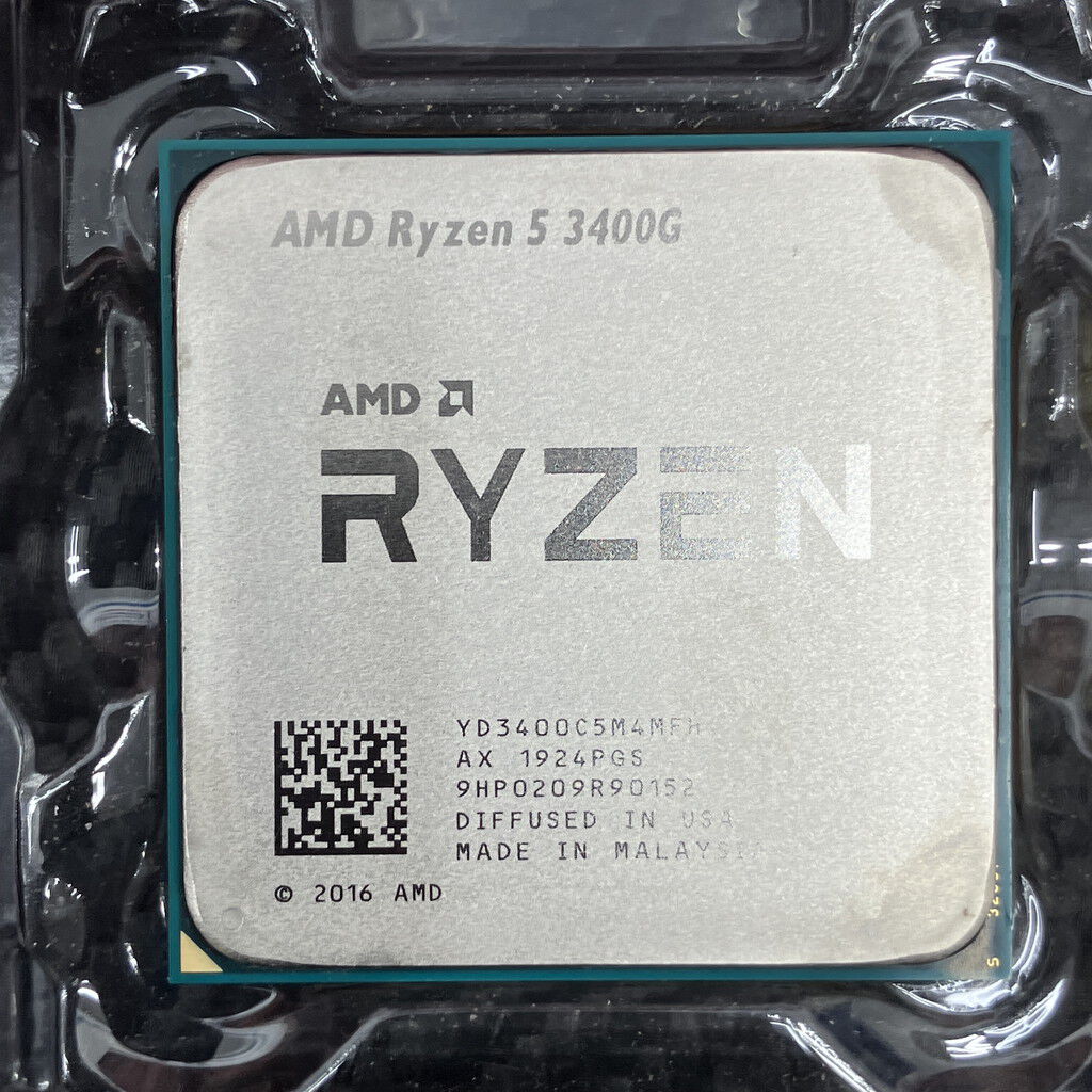 中古 AMD Ryzen 5 3400G (AM4/3.7/6M/C4/T8/65W) 140028 （348210