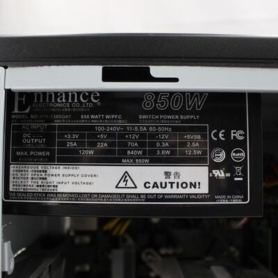 【通販センター】中古  インバースネット FRONTIER(Intel Core i7 9700K/16GB DDR4 (PC4)/SSD1TB/BD-RE/NVIDIA GeForce RTX 2060 6GB/W11H64 MAR) 191366 