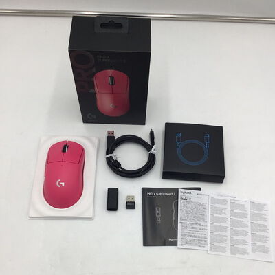 【白山FM松任店】中古  Logicool PRO X SUPERLIGHT 2 Wireless Gaming Mouse G-PPD-004WL-MG (マゼンタ) 4950002349 