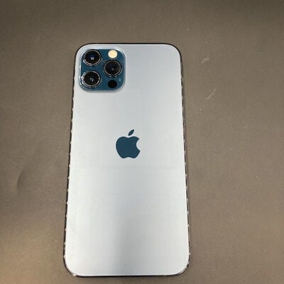 【熊本浜線店】中古  【SIMロック解除済み】【docomo】Apple iPhone12 Pro 6.1インチ 128GB (パシフィックブルー) MGM83J/A 155571 
