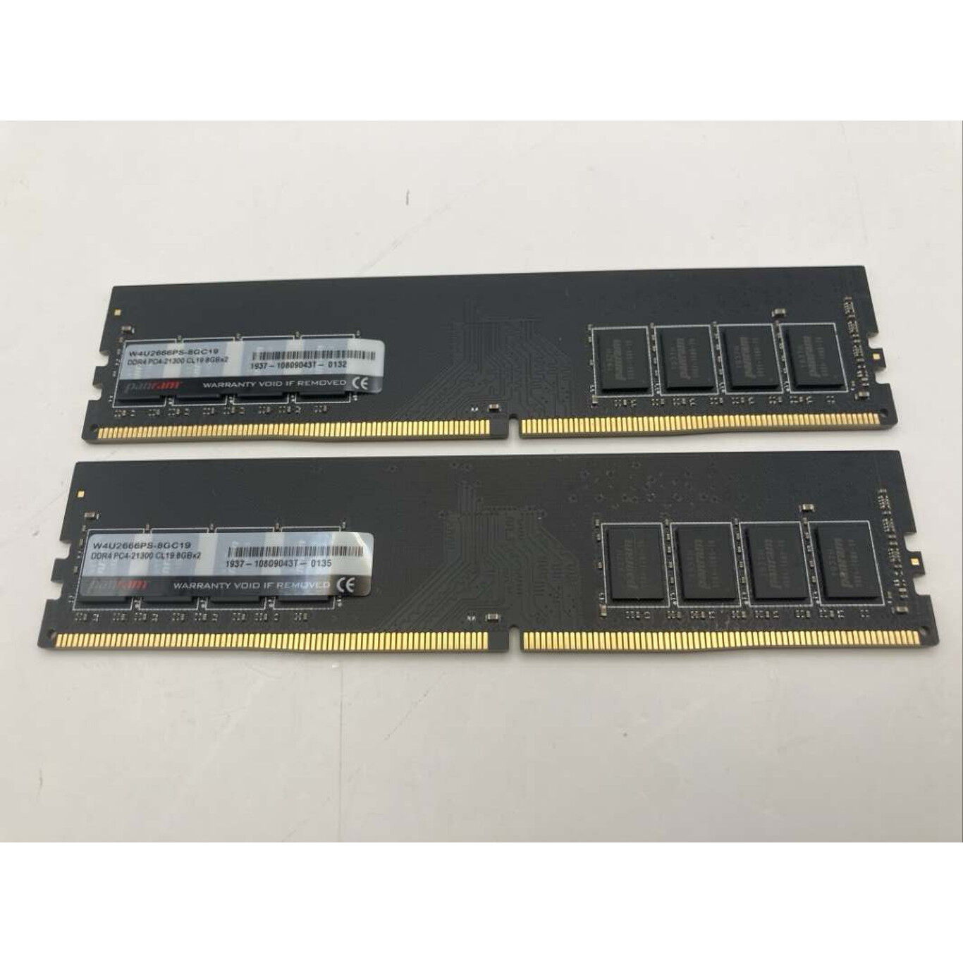 中古 8GB 2枚組(合計16GB) PC4-21300/DDR4-2666 デスクトップ用 190926