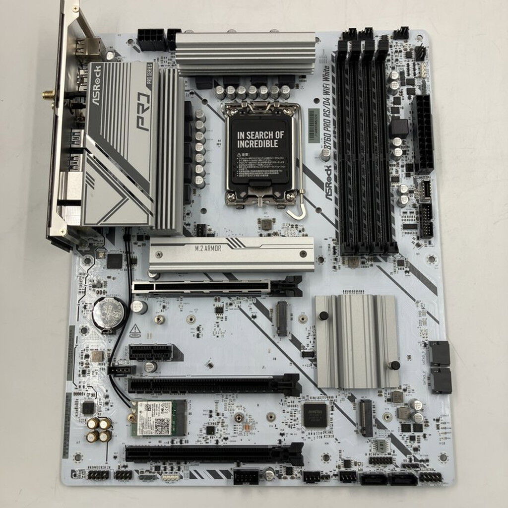 中古 ASRock B760 Pro RS/D4 WiFi White (B760 1700 ATX DDR4
