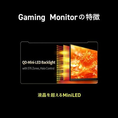 GRAPHT  GRT044-2724ML-BK (27インチワイド Mini LED 液晶モニター) 
