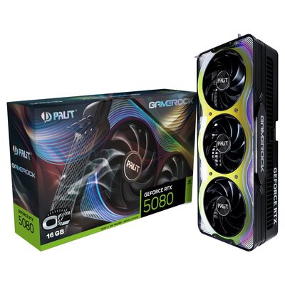 Palit  NE75080T19T2-GB2030G (GeForce RTX 5080 GameRock OC 16GB) 