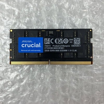 【秋葉原本店】中古  PC5-44800 32GB ノート用(DDR5-5600) 177968 