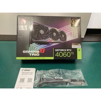 【富山本郷店】中古  MSI GeForce RTX 4060 Ti GAMING X TRIO 8G?(RTX4060Ti 8GB) 158560 