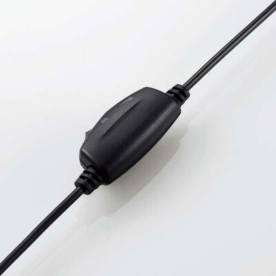 エレコム  HS-HP02STBK (両耳大型4極有線ヘッドセット) 