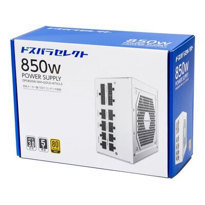 ドスパラセレクト  DPS850W-WH-GOLD-ATX3.0 (850W ホワイト) 