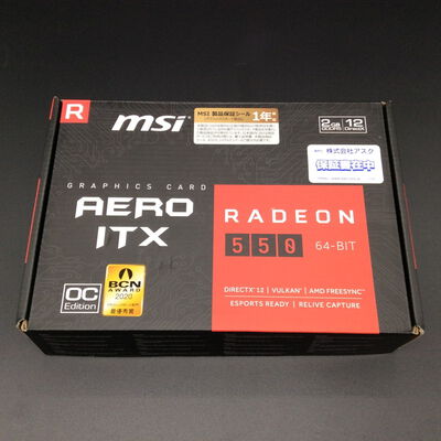 【浜松店】中古  MSI Radeon 550 AERO ITX 2G OC (RX550 2GB) 1300007660 