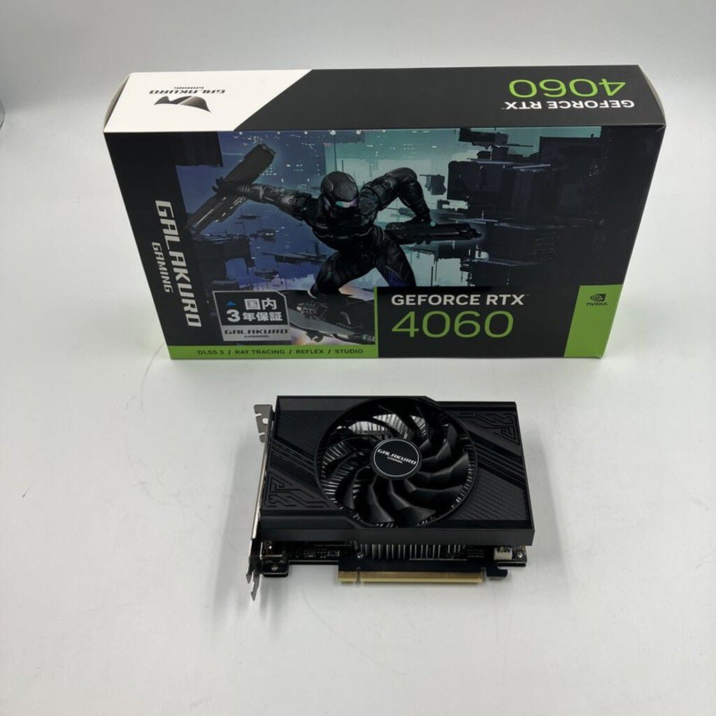 中古 玄人志向 GG-RTX4060-E8GB/SF (RTX4060 8G) 175575 （358125