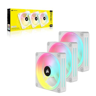 Corsair  iCUE LINK QX120 RGB WHITE Starter Kit CO-9051006-WW (3個パック ホワイト) 