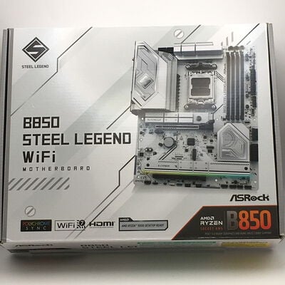 【佐賀南部バイパス店】中古  ASRock B850 Steel Legend WiFi (B850 AM5 ATX DDR5) 175464 