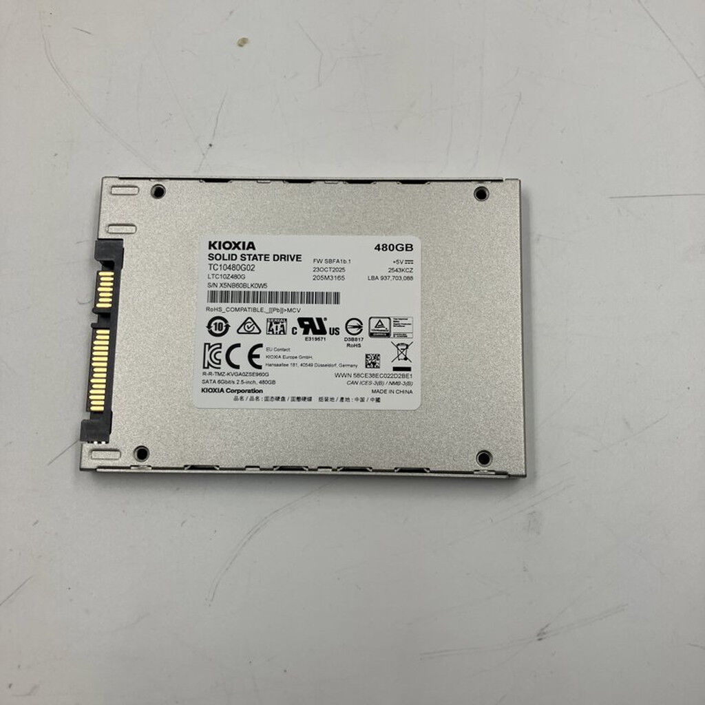 中古 KIOXIA SSD-CK480S/J (EXCERIA SATA 480GB) 3280023464 （385335
