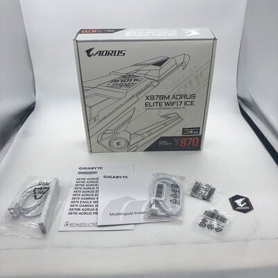 【宇都宮鶴田店】中古  X870M AORUS ELITE WF7 ICE(X870 AM5 mATX DDR5) 5280001843 