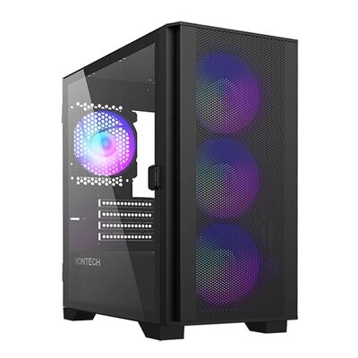 MONTECH  AIR 100 ARGB Black (MicroATX ガラス ブラック) 