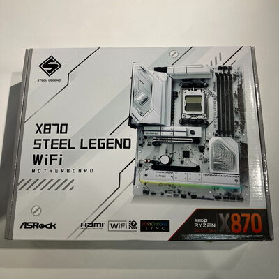 【鹿児島店】中古  ASRock X870 Steel Legend WiFi (X870 AM5 ATX DDR5) 172202 
