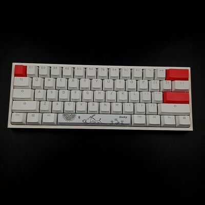 【大須店】中古  Ducky Channel One 2 Mini Pure White RGB (dk-one2-rgb-mini-pw-silver-rat シルバー軸) 146989 