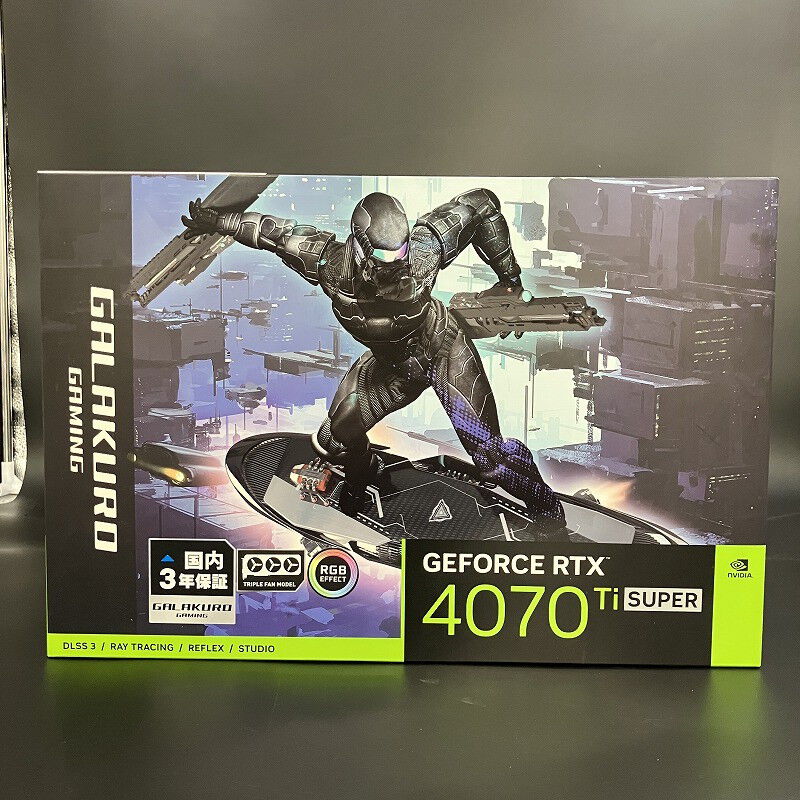 中古 玄人志向 GG-RTX4070TiSP-E16GB/EX/TP2 (RTX4070Ti SUPER