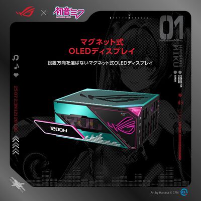 ASUS  ROG Thor 1200W Platinum III Hatsune Miku Edition (ROG-THOR-1200P3-MIKU) 