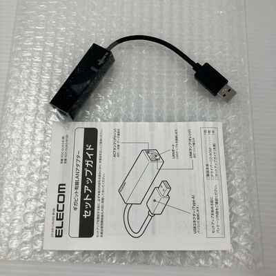【秋葉原本店】中古  ｴﾚｺﾑ EDC-GUA3-B (USB3.0 ｷﾞｶﾞﾋﾞｯﾄLANｱﾀﾞﾌﾟﾀｰ) 1460025864 