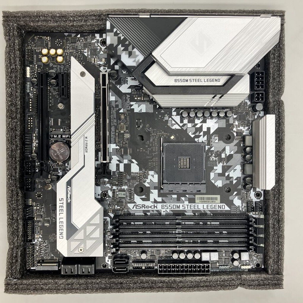 中古 ASRock B550M Steel Legend (B550 AM4 mATX DDR4) 142939