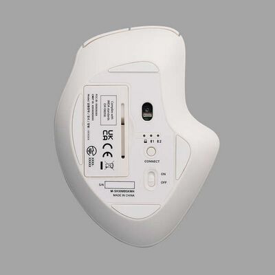 エレコム  M-SH31MBSKXWH (無線マルチ接続Sサイズマウス&ldquo;SHELLPHA&rdquo;チルト機能付き7ボタン ホワイト) 