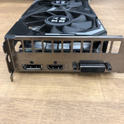 【宇都宮鶴田店】中古  玄人志向 GF-GTX1650-E4GB/OC/DF (GTX1650 4G GDR5) 139577 