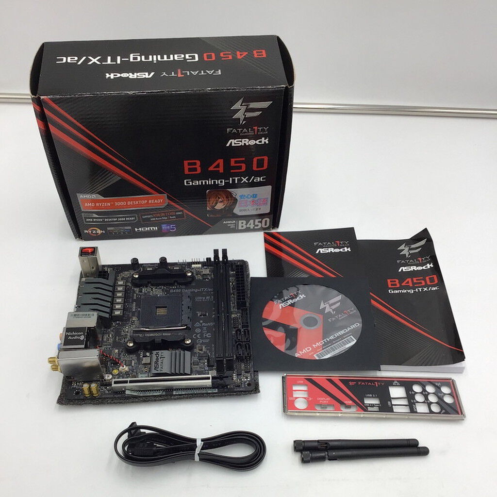 中古 ASRock Fatal1ty B450 Gaming-ITX/ac(B450 AM4 mITX) 137910
