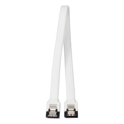 AINEX  SATM-3103WH (ラッチ付 シリアルATAメッシュケーブル ホワイト 30cm) 