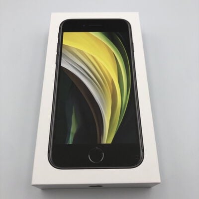 【甲府飯田店】中古  【SIMロック解除済み】【SoftBank】Apple iPhoneSE 4.7インチ (第2世代/2020) 64GB (ブラック) MHGP3J/A 新パッケージ版 155758 