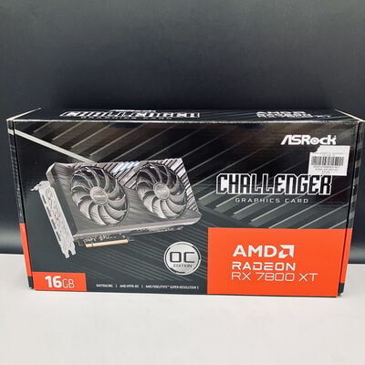 【熊本浜線店】中古  ASRock RX7800XT CL 16GO(RX7800XT Challenger OC) 5370001077 