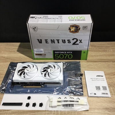 【松山環状枝松店】中古  MSI GeForce RTX 5070 12G VENTUS 2X OC WHITE 4560001694 