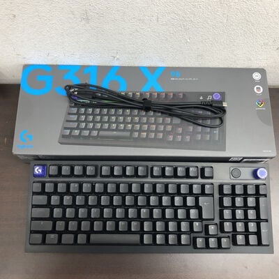 【福山ココローズ店】中古  Logicool G316X-98-LNBK (有線 ｹﾞｰﾐﾝｸﾞｷｰﾎﾞｰﾄﾞ) 5090001352 