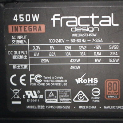 中古  Original PC(Intel Core i5 8600/16GB/SSD500GB/なし/NVIDIA GeForce RTX 2060 6GB/W11H64 MAR) 179079 