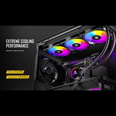 Antec  Luna 360 ARGB (360mm ARGB ブラック) 