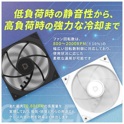 ドスパラセレクト  F120M-BK (120mm ブラック) 