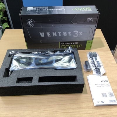 【甲府飯田店】中古  MSI GeForce RTX 5070 Ti 16G VENTUS 3X OC (RTX5070Ti 16G) 176551 