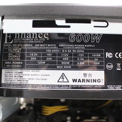 【通販センター】中古  インバースネット FRONTIER(AMD Ryzen 3 3100 4 Core Processor/16GB DDR4 (PC4)/SSD2TB/なし/NVIDIA GeForce GTX 1650 4GB/W11H64 MAR) 191302 