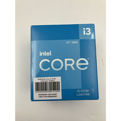 【秋葉原本店】中古  INTEL Core i3 12100  (1700/3.3G/12M/C4/T8) 148616 