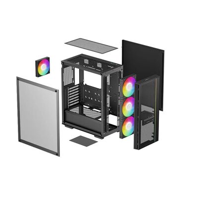 DEEPCOOL  MATREXX 55 MESH V4 C R-MATREXX55-BCAGA4-G-4 (ATX ガラス) 